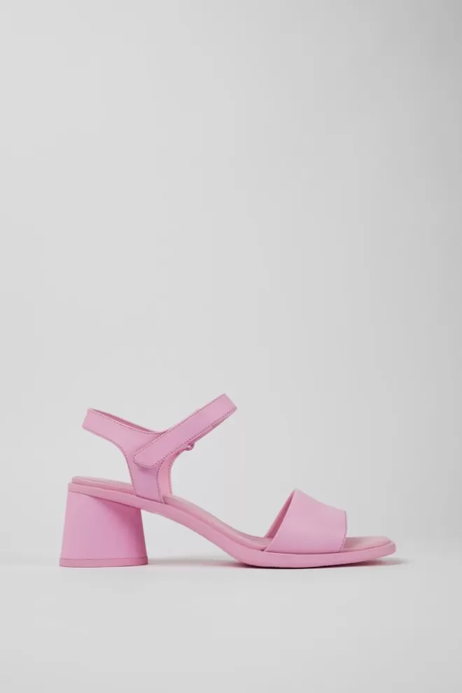 Sandalias<Camper Sandalia De Piel Rosa Para Mujer