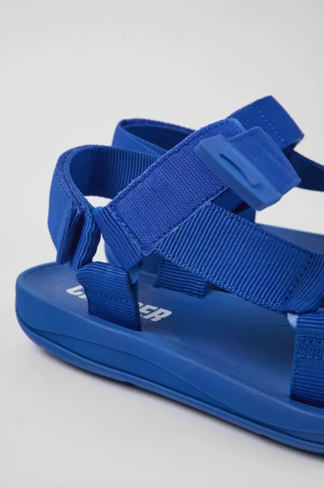 Sandalias<Camper Sandalia De Tejido Azul Para Hombre