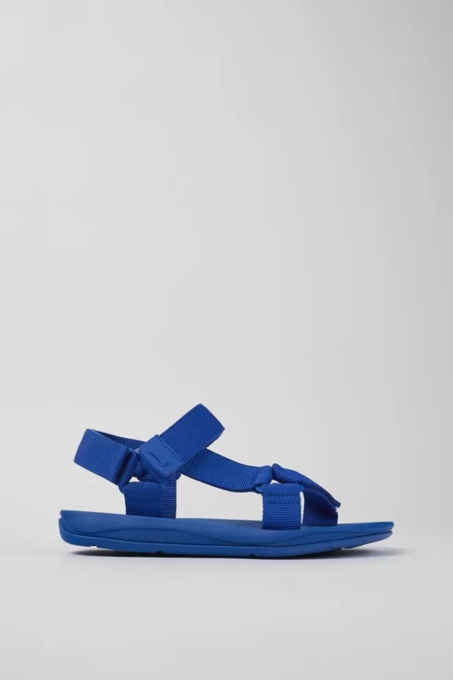 Sandalias<Camper Sandalia De Tejido Azul Para Hombre