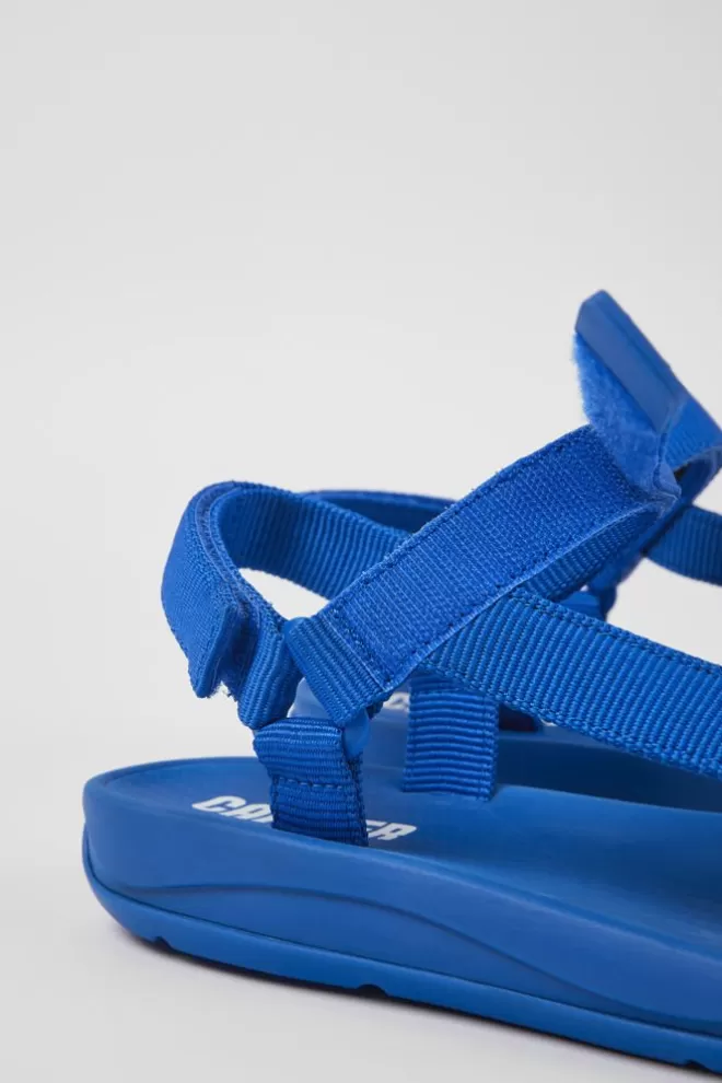 Sandalias<Camper Sandalia De Tejido Azul Para Mujer