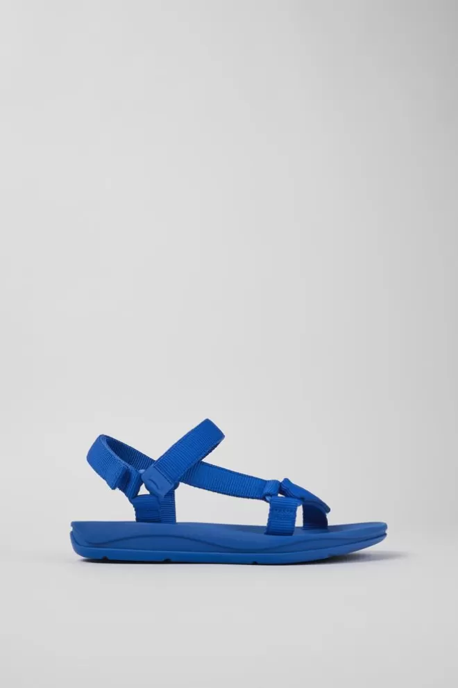 Sandalias<Camper Sandalia De Tejido Azul Para Mujer