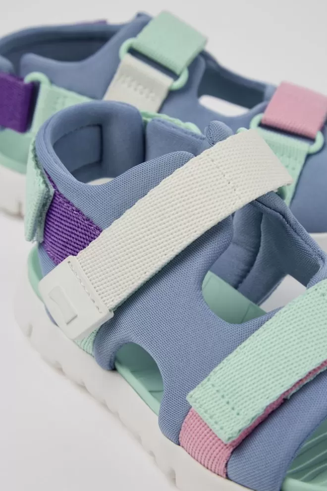 Sandalias<Camper Sandalia De Tejido Multicolor Con Dos Tiras