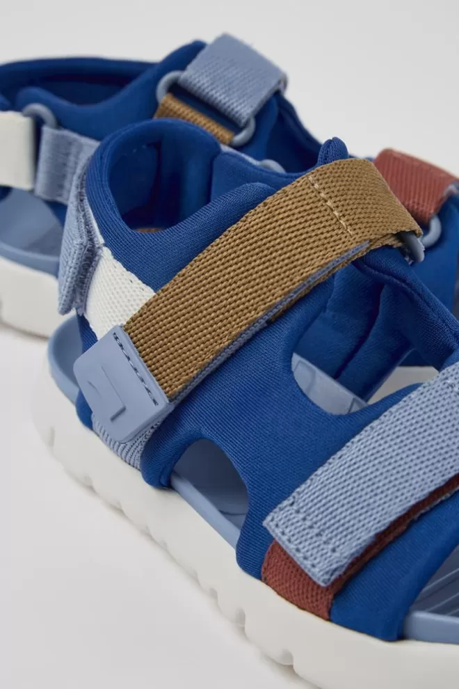 Sandalias<Camper Sandalia De Tejido Multicolor Con Dos Tiras