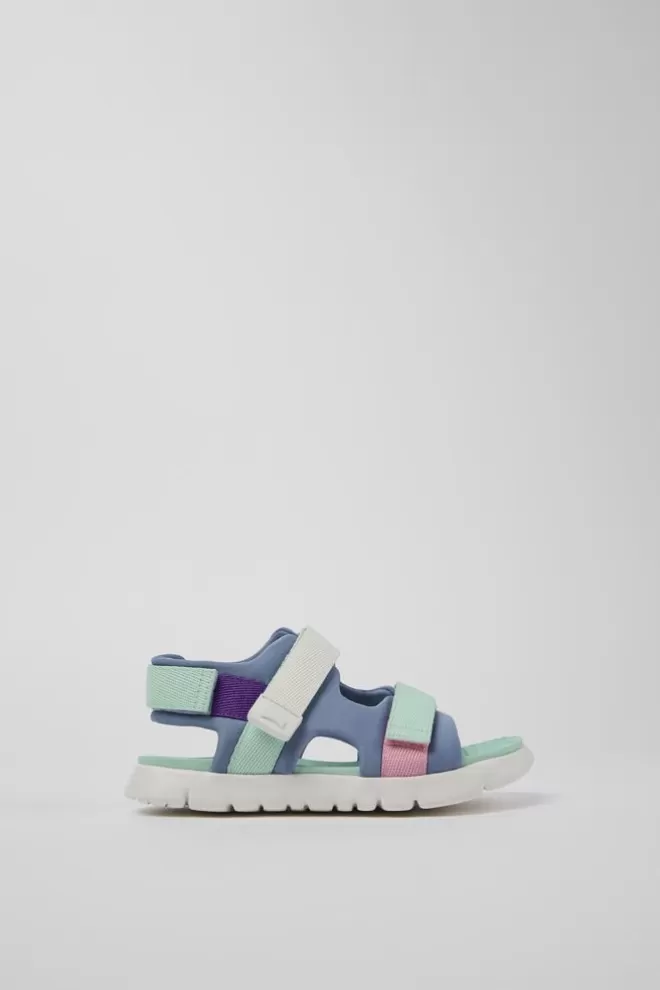 Sandalias<Camper Sandalia De Tejido Multicolor Con Dos Tiras