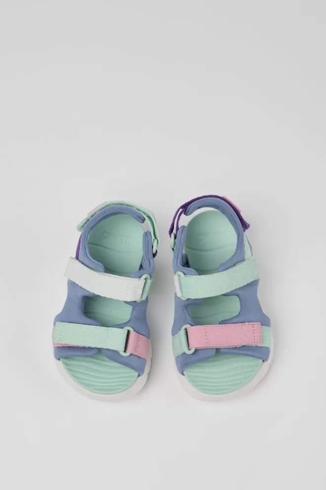 Sandalias<Camper Sandalia De Tejido Multicolor Con Dos Tiras