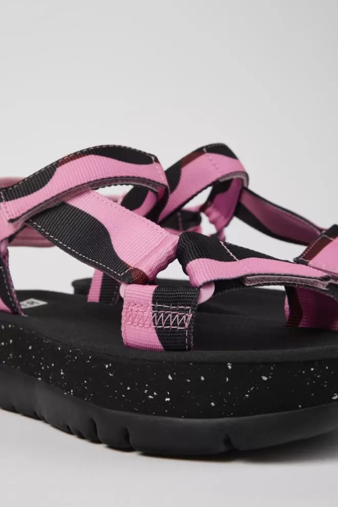 Sandalias<Camper Sandalia De Tejido Multicolor Para Mujer