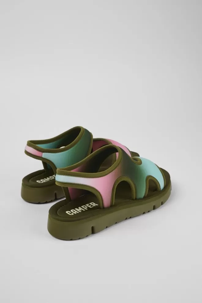 Sandalias<Camper Sandalia De Tejido Multicolor Para Mujer