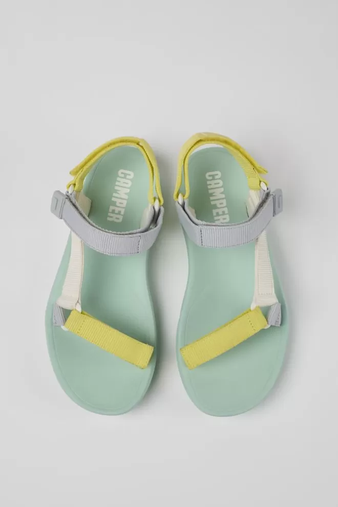 Sandalias<Camper Sandalia De Tejido Multicolor Para Mujer