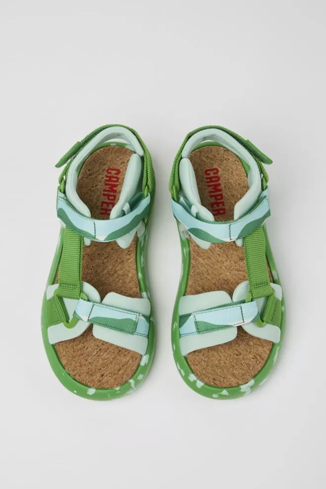 Sandalias<Camper Sandalia De Tejido Multicolor Para Mujer