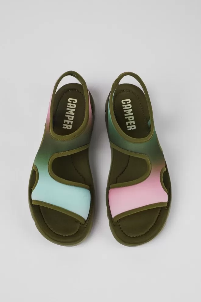 Sandalias<Camper Sandalia De Tejido Multicolor Para Mujer