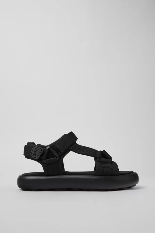 Sandalias<Camper Sandalia De Tejido Negra Para Hombre