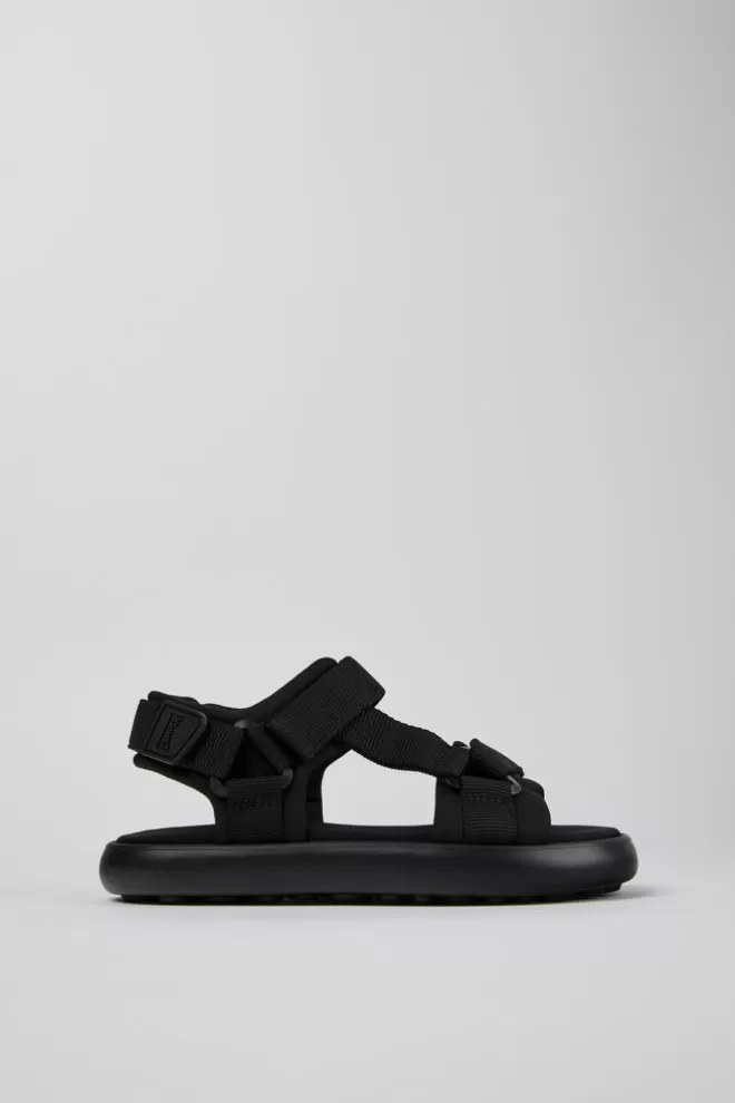 Sandalias<Camper Sandalia De Tejido Negra Para Mujer