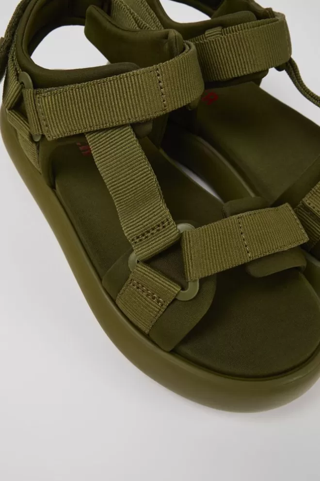 Sandalias<Camper Sandalia De Tejido Verde Para Hombre