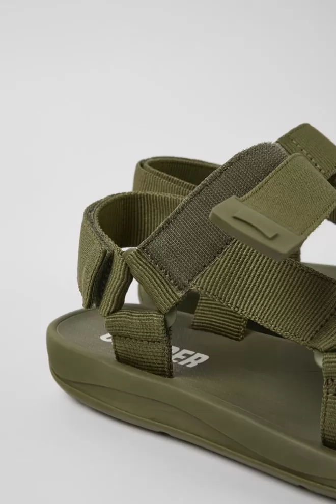 Sandalias<Camper Sandalia De Tejido Verde Para Hombre