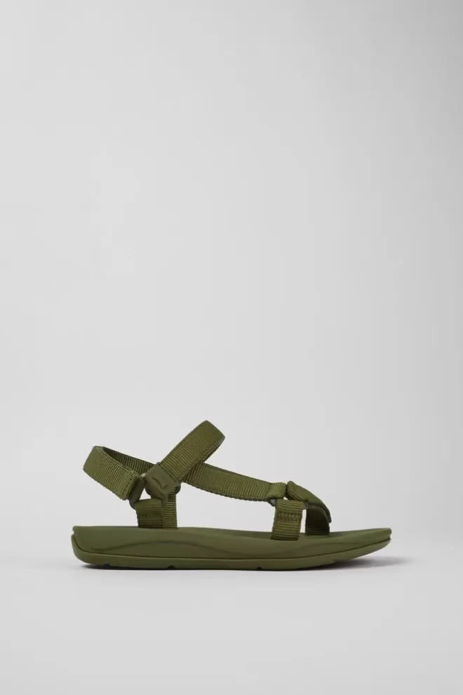 Sandalias<Camper Sandalia De Tejido Verde Para Mujer