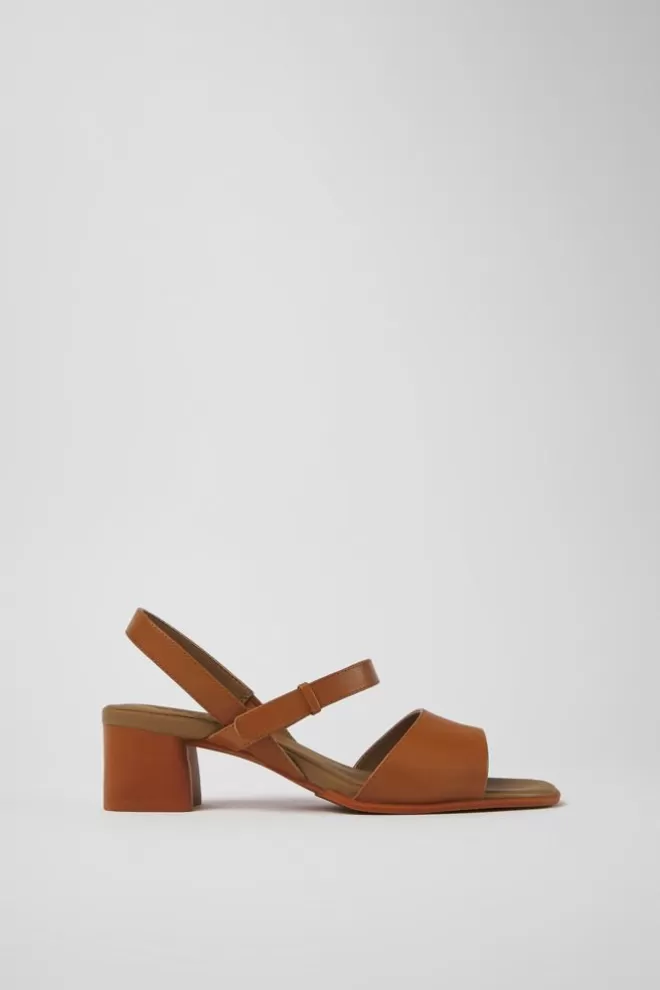 Sandalias<Camper Sandalia De Tiras Marron Para Mujer