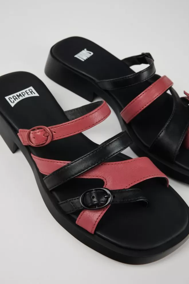 Sandalias<Camper Sandalia Sin Puntera De Piel Multicolor Para Mujer