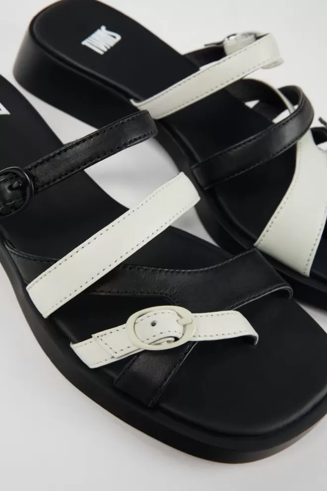 Sandalias<Camper Sandalia Sin Puntera De Piel Multicolor Para Mujer