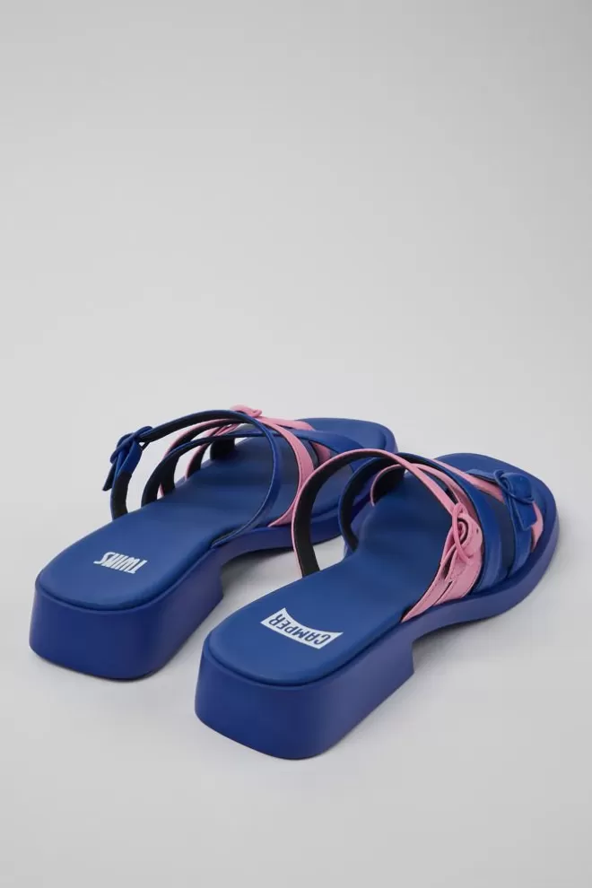 Sandalias<Camper Sandalia Sin Puntera De Piel Multicolor Para Mujer