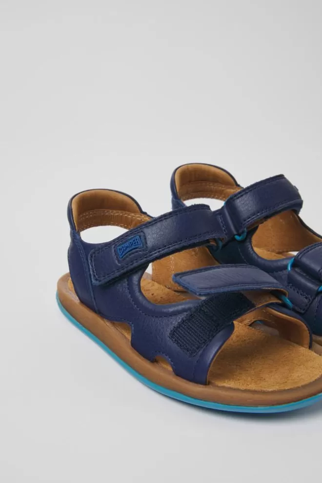 Sandalias<Camper Sandalias Azules De Piel Para Ninos