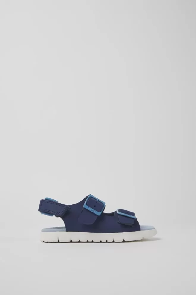 Sandalias<Camper Sandalias Azules De Piel Para Ninos