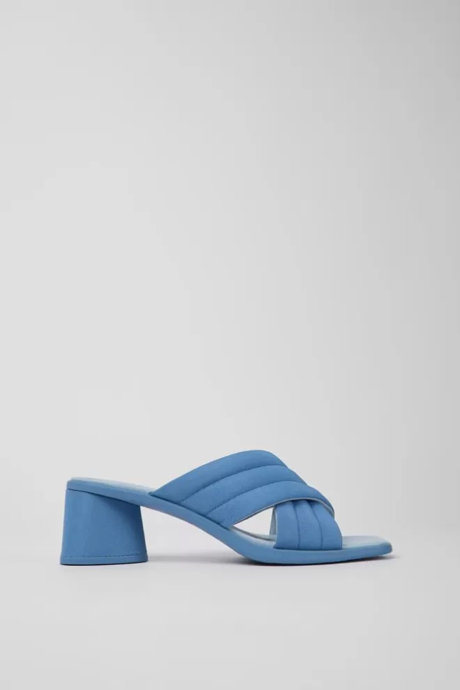 Sandalias<Camper Sandalias Azules De Tejido Para Mujer