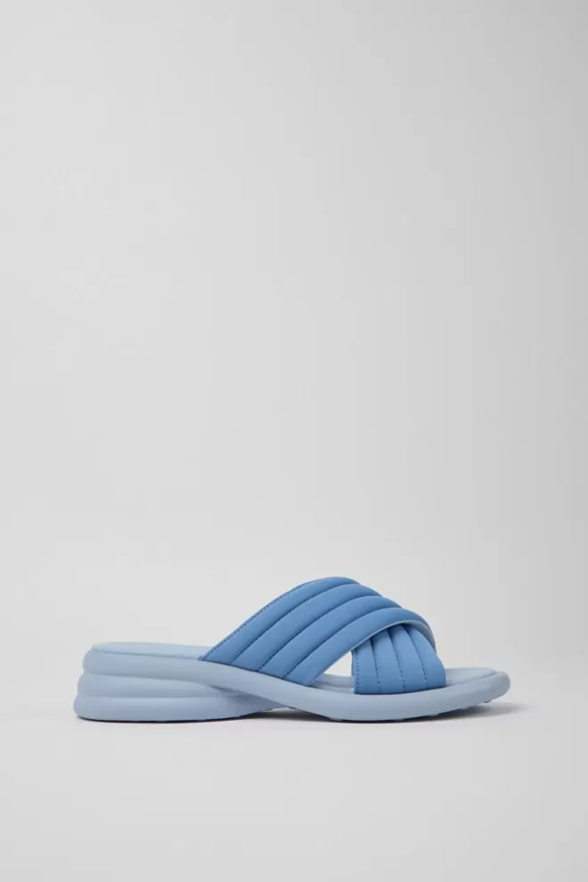 Sandalias<Camper Sandalias Azules De Tejido Para Mujer