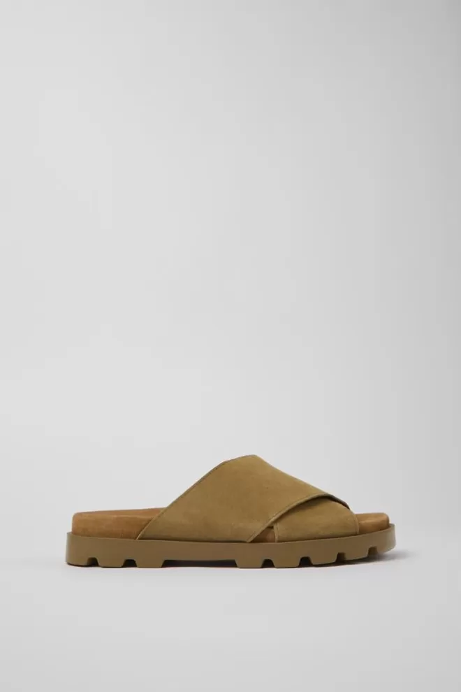 Sandalias<Camper Sandalias Con Tira Cruzada De Nobuk Para Mujer