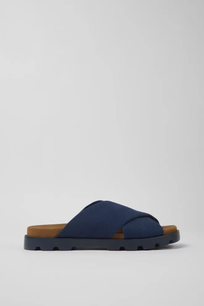 Sandalias<Camper Sandalias De Algodon Reciclado Azules Para Hombre