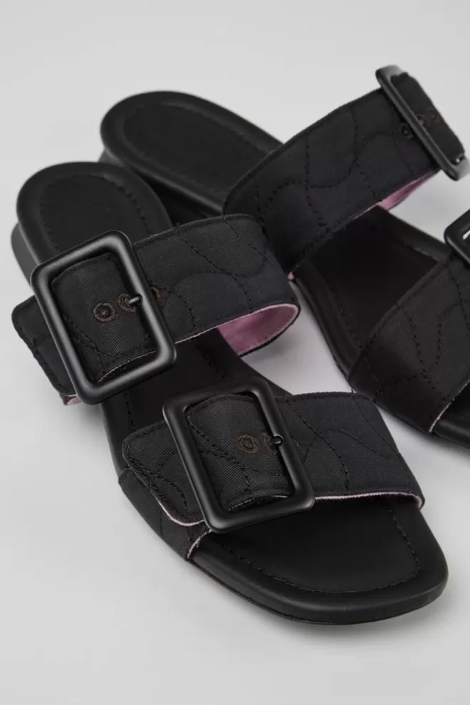 Sandalias<Camper Sandalias De Pet Reciclado Negras Para Mujer