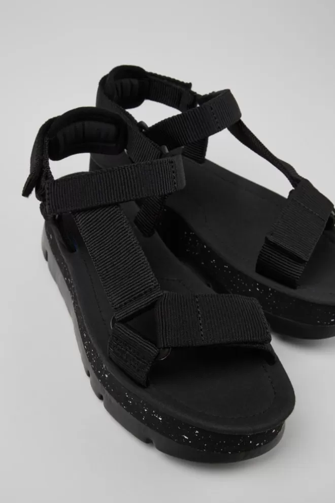 Sandalias<Camper Sandalias De Pet Reciclado Negras Para Mujer