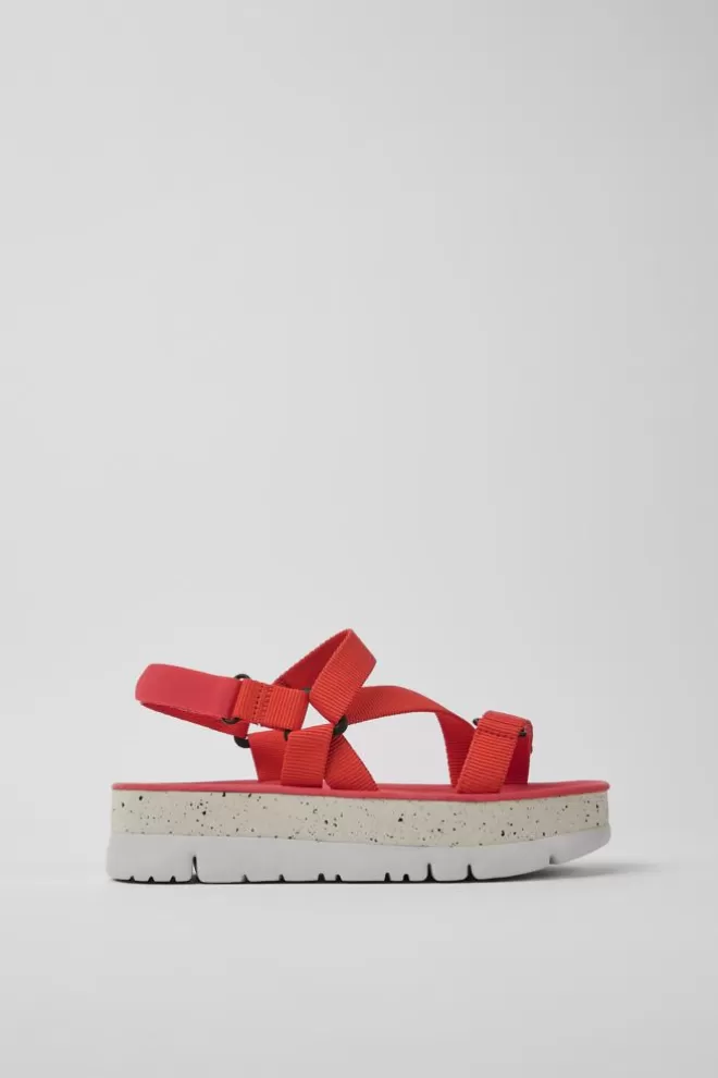 Sandalias<Camper Sandalias De Pet Reciclado Rojas Para Mujer