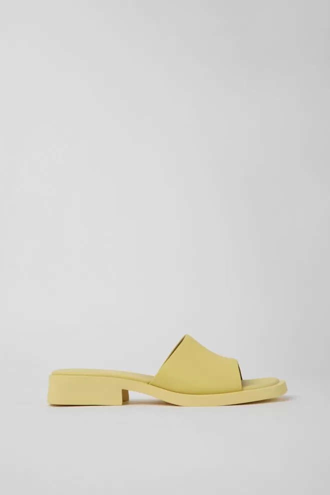 Sandalias<Camper Sandalias De Piel Amarillas Para Mujer