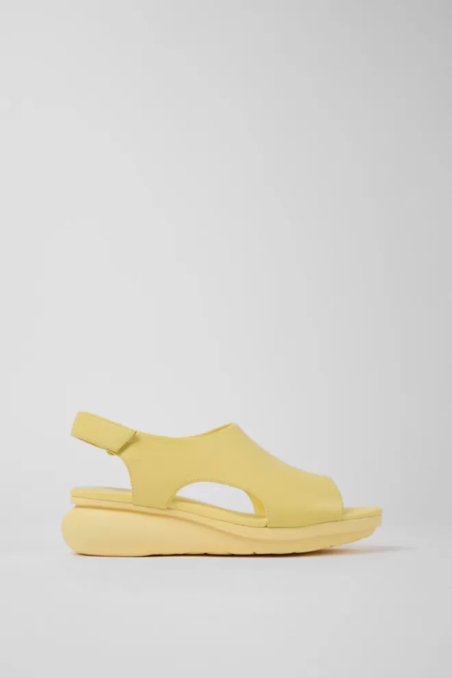 Sandalias<Camper Sandalias De Piel Amarillas Para Mujer