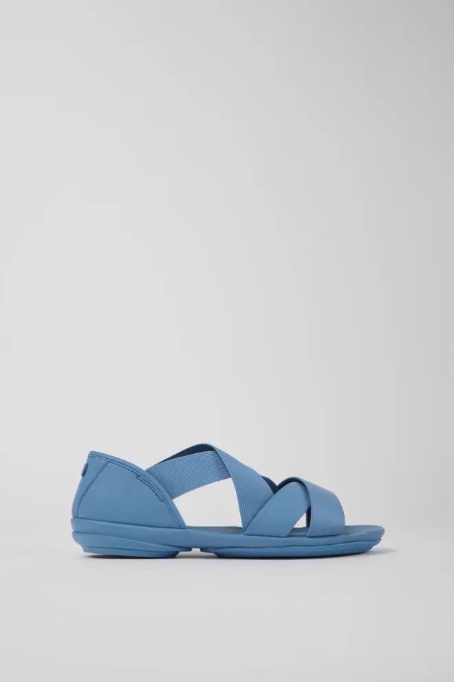 Sandalias<Camper Sandalias De Piel Azules Para Mujer