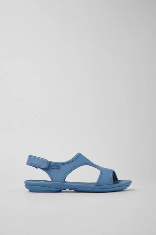 Sandalias<Camper Sandalias De Piel Azules Para Mujer