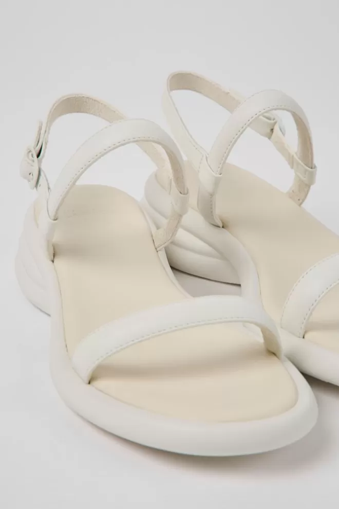 Sandalias<Camper Sandalias De Piel Blancas Para Mujer