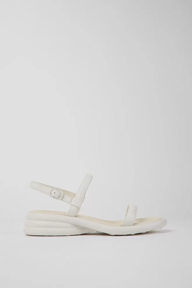 Sandalias<Camper Sandalias De Piel Blancas Para Mujer