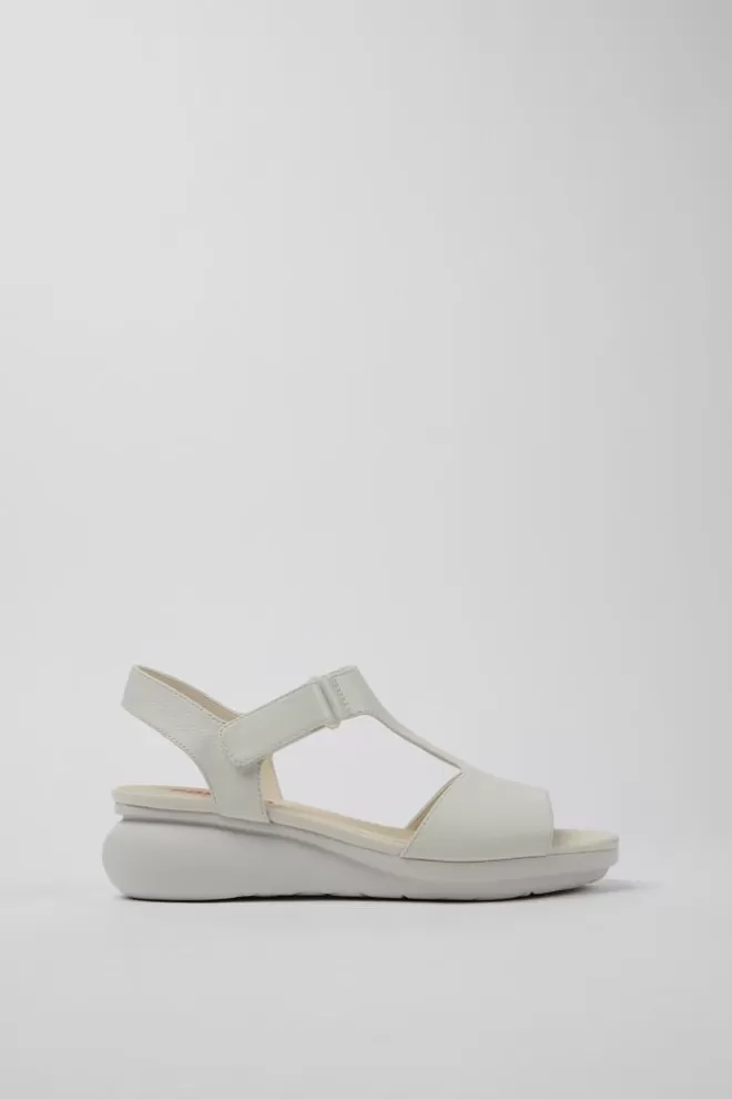 Sandalias<Camper Sandalias De Piel Blancas Para Mujer