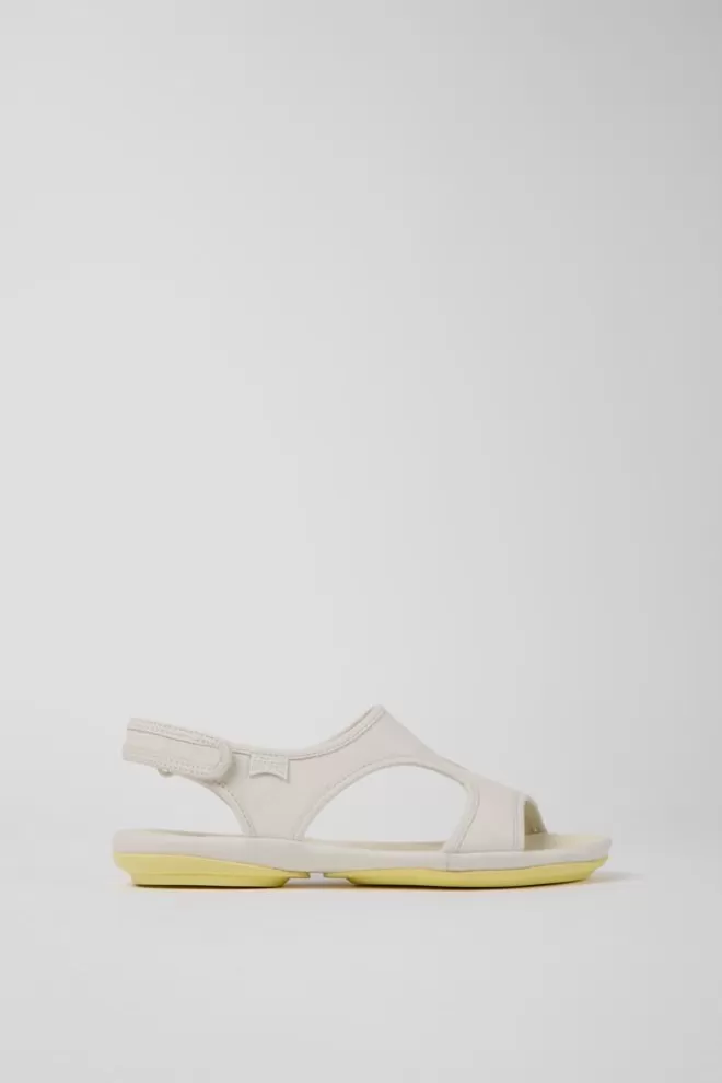 Sandalias<Camper Sandalias De Piel Blancas Para Mujer