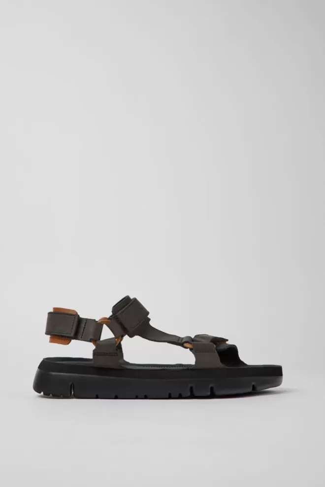 Sandalias<Camper Sandalias De Piel Marrones Para Hombre