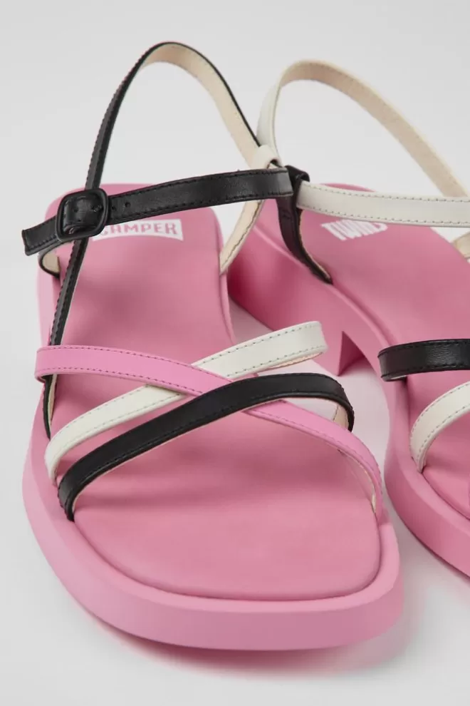 Sandalias<Camper Sandalias De Piel Multicolores Para Mujer