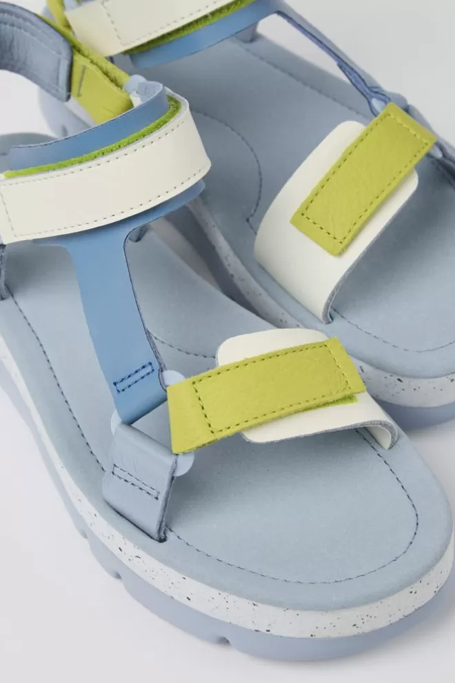 Sandalias<Camper Sandalias De Piel Multicolores Para Mujer