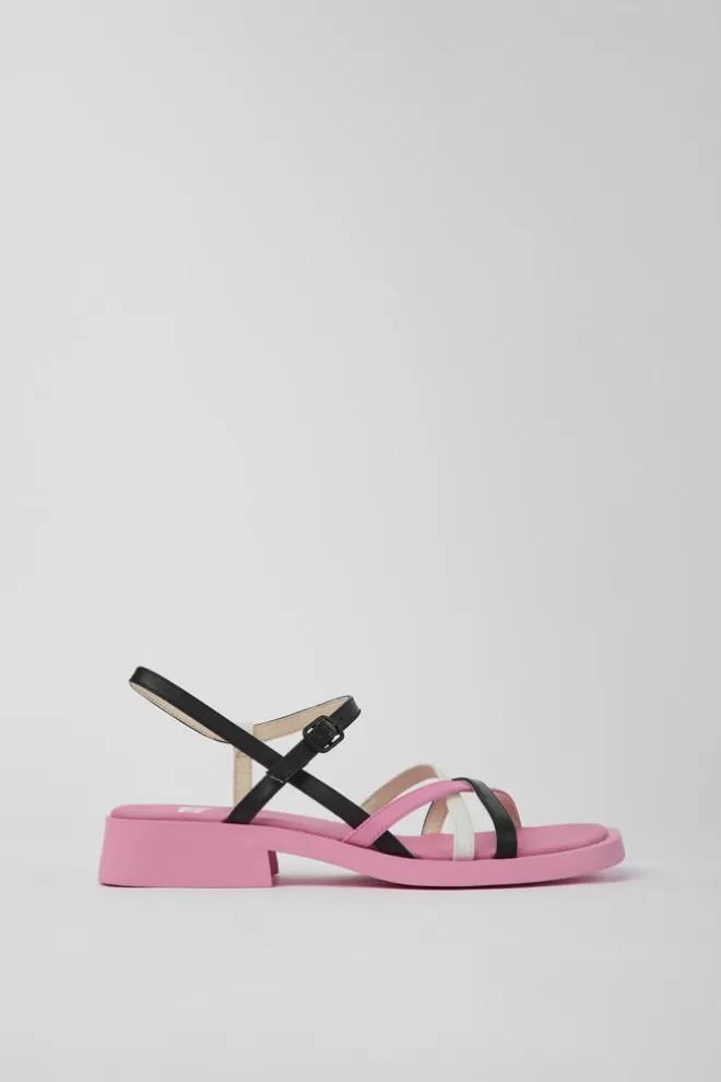Sandalias<Camper Sandalias De Piel Multicolores Para Mujer