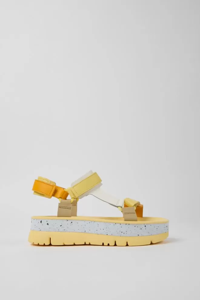 Sandalias<Camper Sandalias De Piel Multicolores Para Mujer