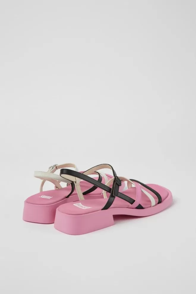 Sandalias<Camper Sandalias De Piel Multicolores Para Mujer