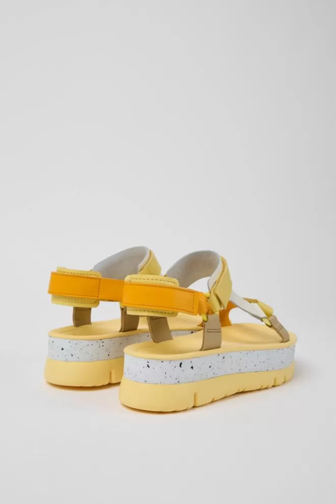 Sandalias<Camper Sandalias De Piel Multicolores Para Mujer