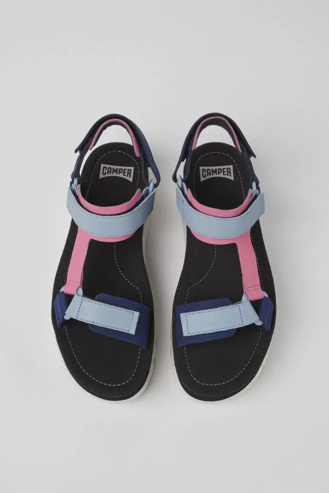Sandalias<Camper Sandalias De Piel Multicolores Para Mujer