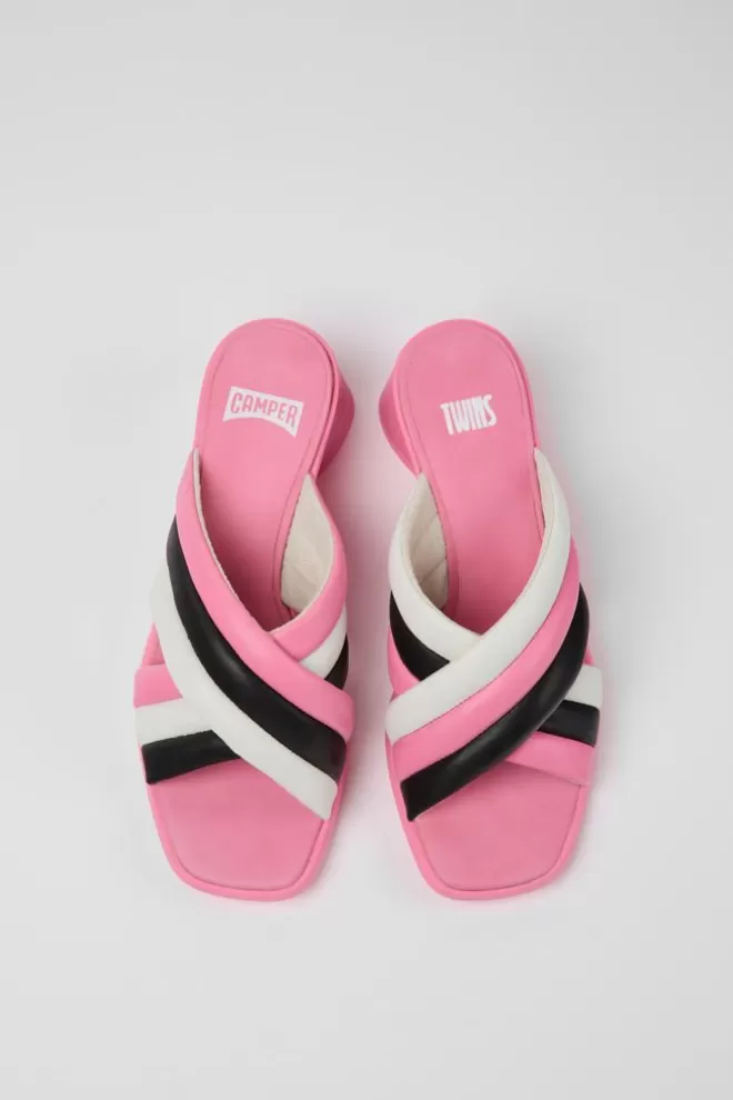 Sandalias<Camper Sandalias De Piel Multicolores Para Mujer