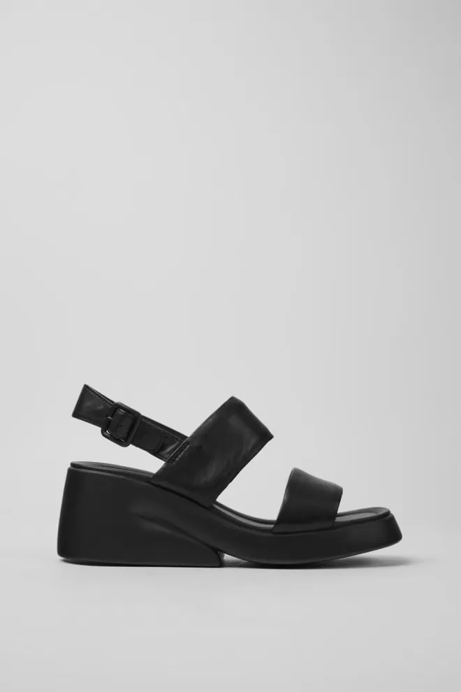 Sandalias<Camper Sandalias De Piel Negras Para Mujer